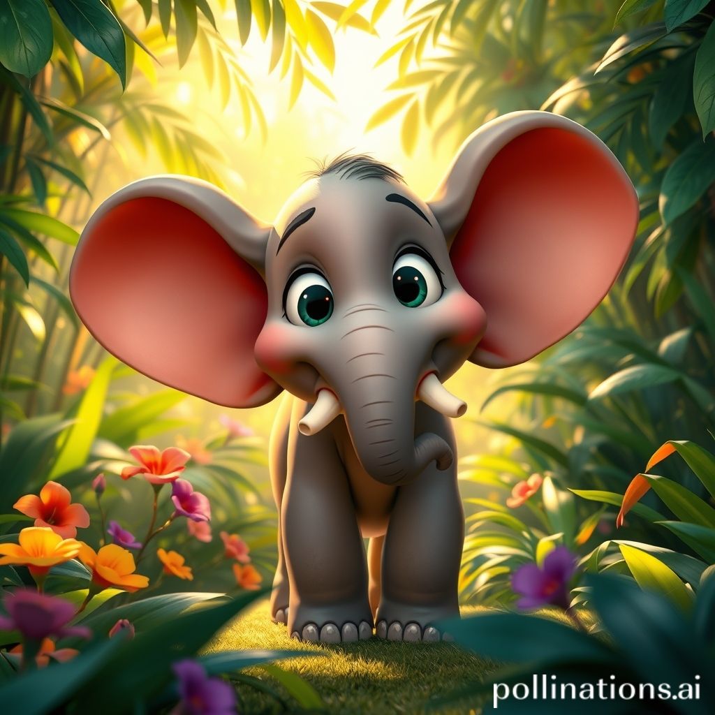 Imagen de elefante (estilo Estilo Pixar)